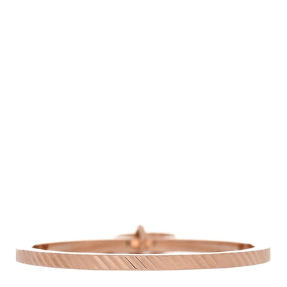 Gucci 18K Rose Gold GG Running Charm Ring 53 6.5 3 of 6