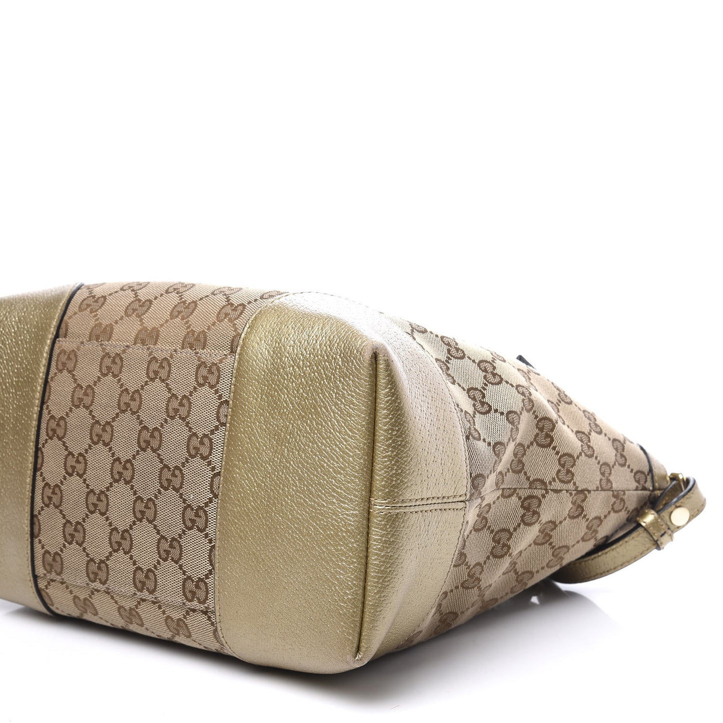 Monogram Medium Bree Foldover Tote Golden Beige