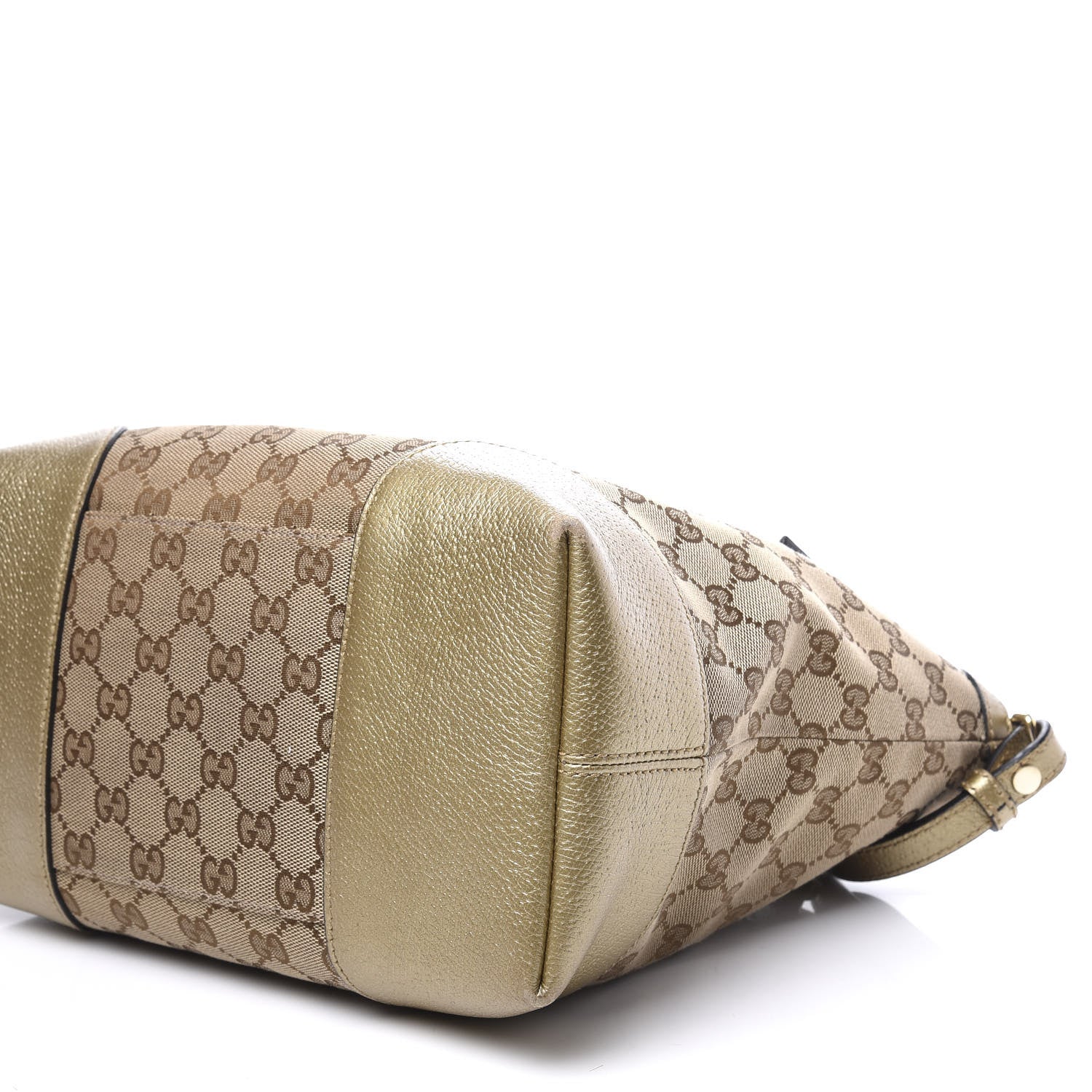 Gucci Monogram Medium Bree Foldover Tote Golden Beige 6 of 10