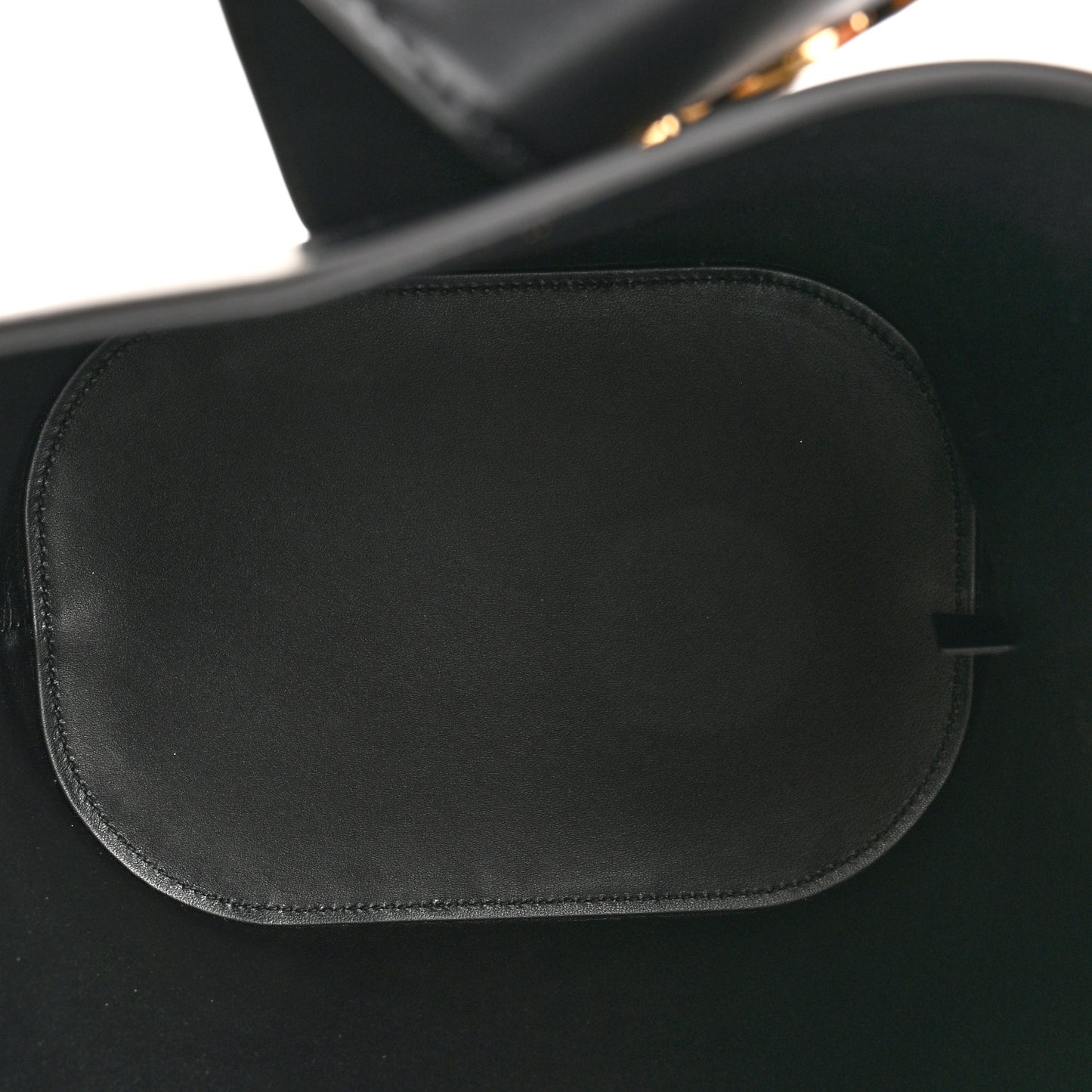 Smooth Calfskin Triomphe Medium Louise Bag Black