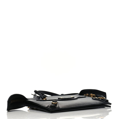 Balenciaga Grained Calfskin Neo Classic Gold Hardware Multipouch Black 4 of 10