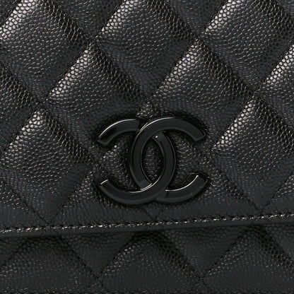 Chanel Caviar Quilted My Everything Wallet On Chain WOC Black 9 of 12