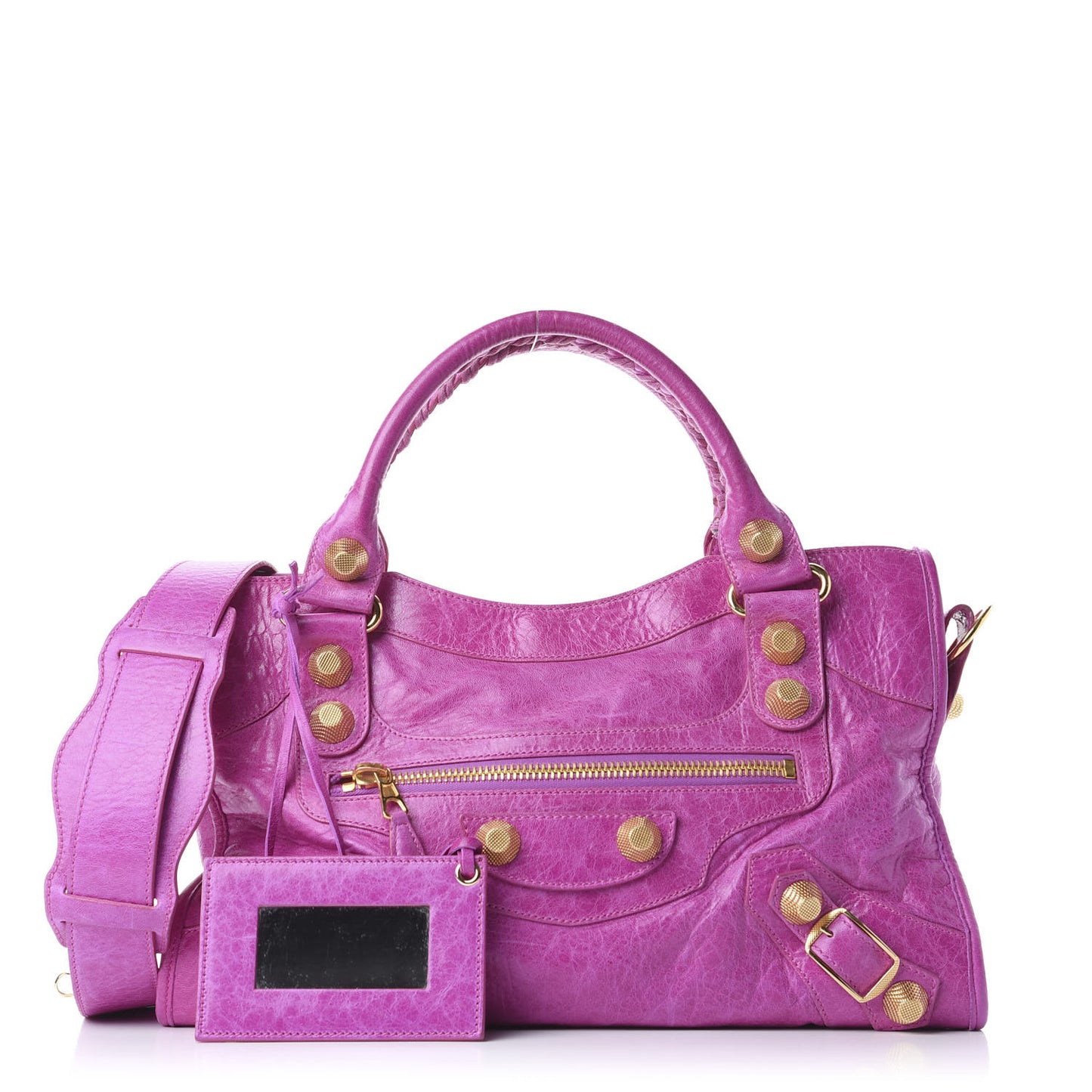 Agneau Giant 21 Gold Hardware City Magenta
