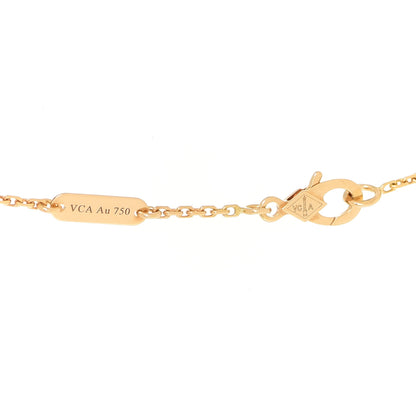 Van Cleef & Arpels 18K Yellow Gold Black Onyx Vintage Alhambra Pendant Necklace 5 of 6