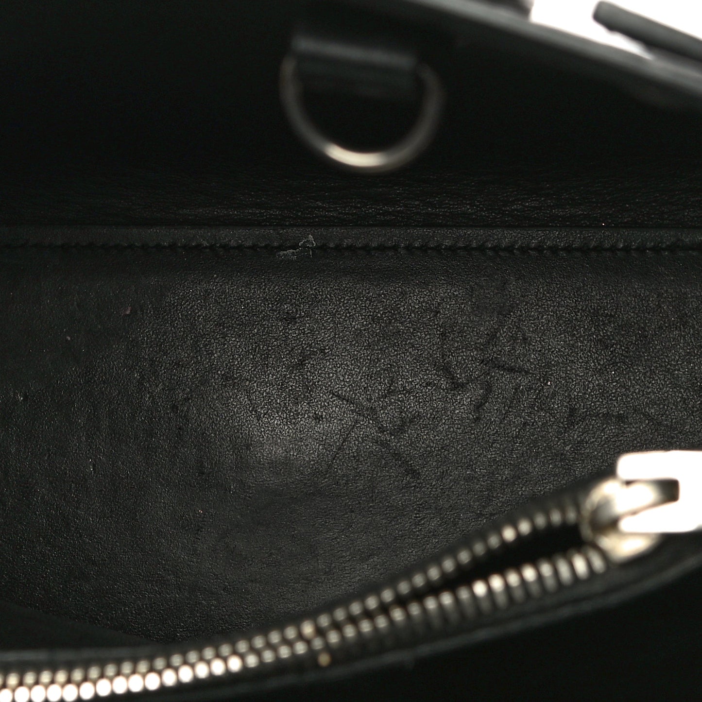 Calfskin Crocodile Embossed Baby Sac De Jour Black