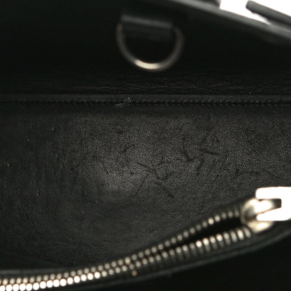Saint Laurent Calfskin Crocodile Embossed Baby Sac De Jour Black 9 of 9