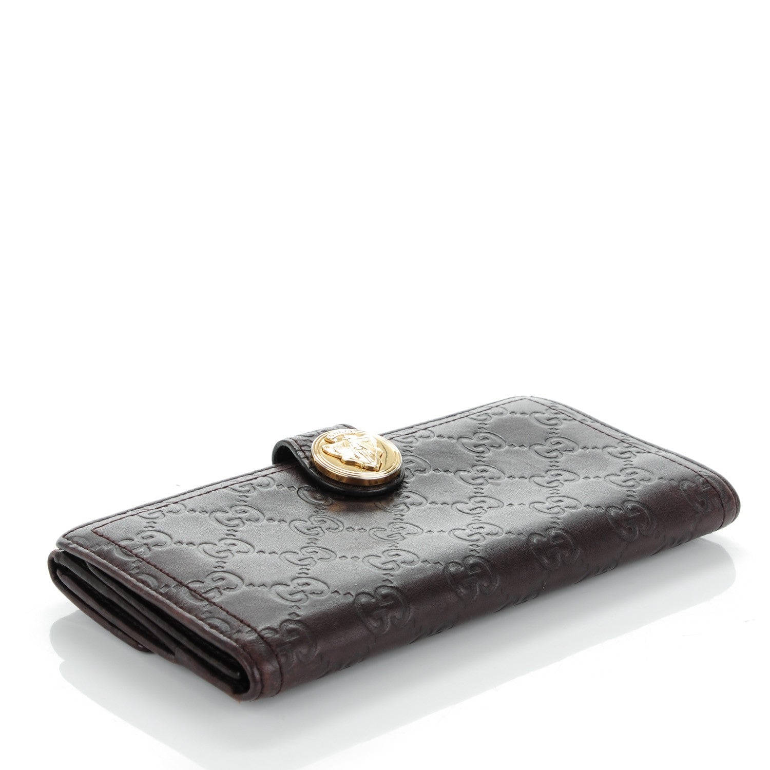 Gucci Guccissima Hysteria Continental Wallet Chocolate 4 of 9