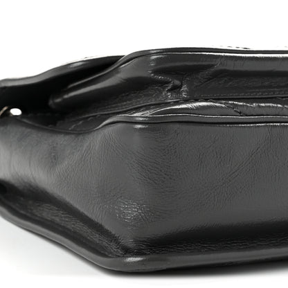 Saint Laurent Crinkled Calfskin Matelasse Monogram Baby Niki Chain Satchel Storm 9 of 10