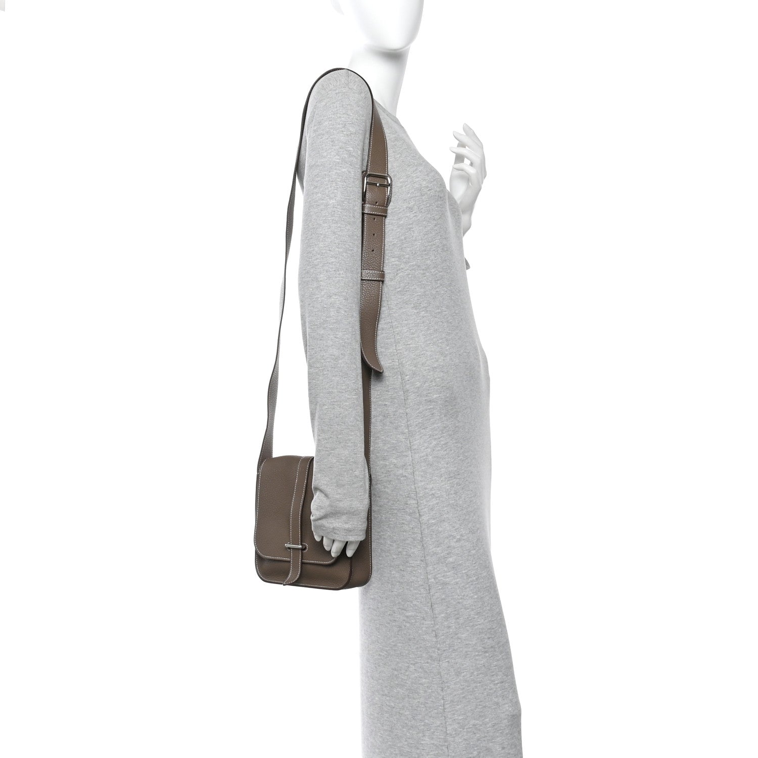 Hermes Taurillon Clemence Steve Pochette Etoupe 1873093 – FASHIONPHILE