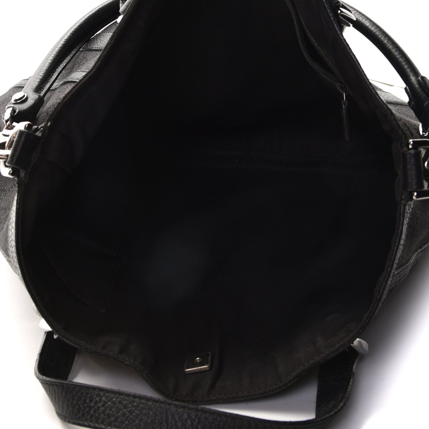 Gucci Monogram Medium Abbey Convertible Tote Black 4 of 11