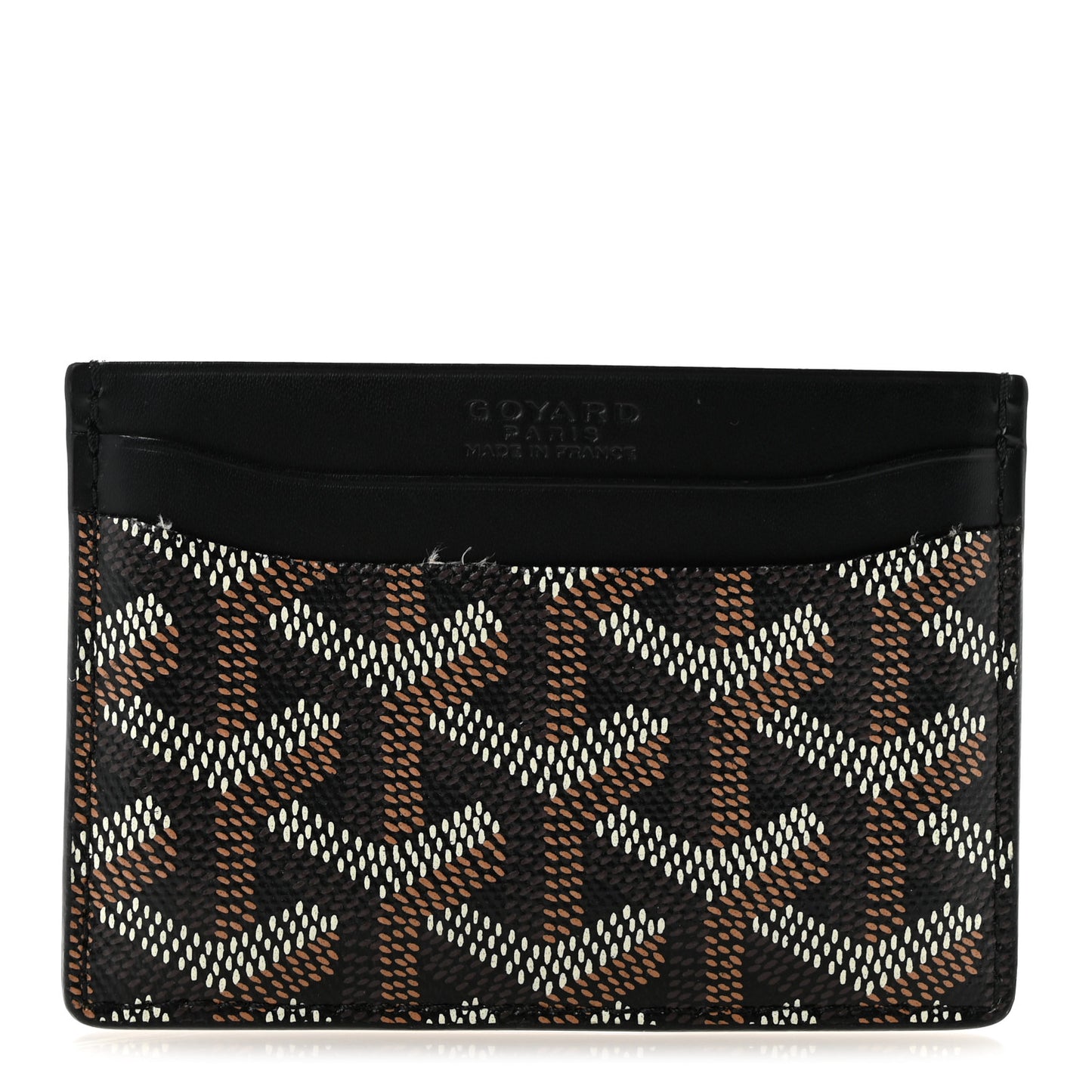 Goyardine Saint Sulpice Card Holder Black