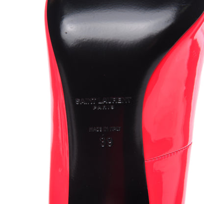 Saint Laurent Patent Calfskin Kiki 85 Pumps 39 Neon Pink 6 of 9