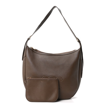 Celine Supple Calfskin Large Triomphe Heloise Shoulder Bag Taupe 3 of 12
