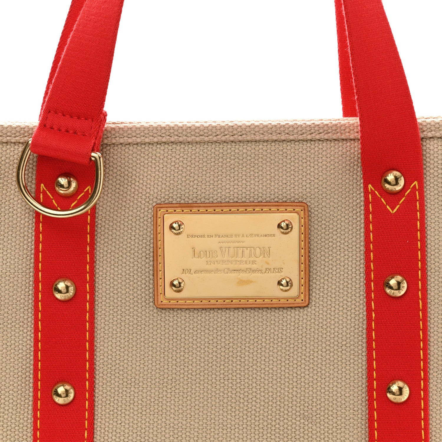 Louis Vuitton Toile Antigua Cabas MM Beige 8 of 10