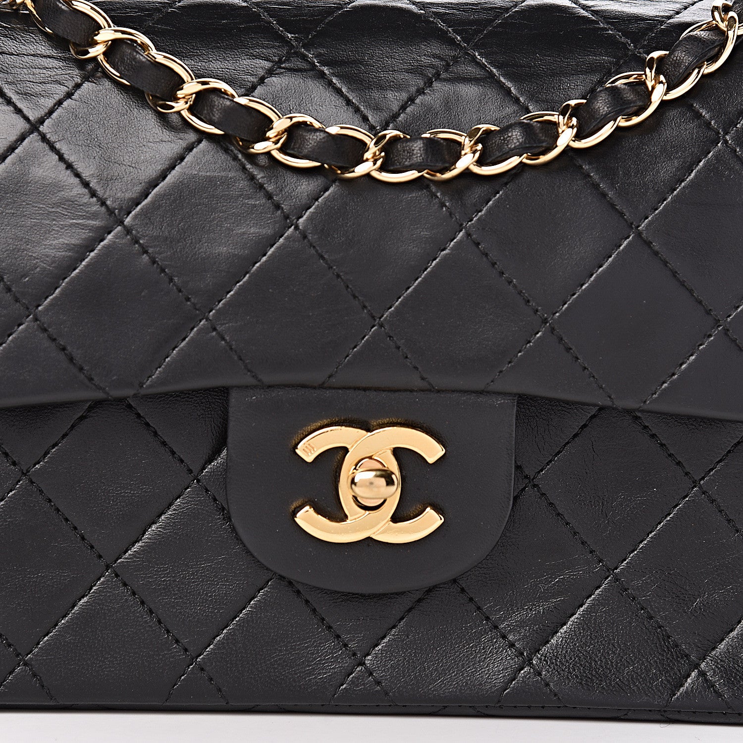 Chanel Lambskin Quilted Small Double Flap Black 13 of 13
