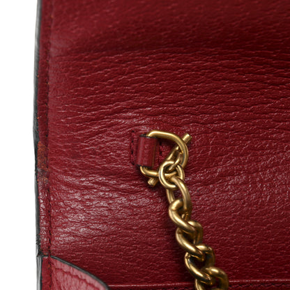 Gucci GG Supreme Monogram Web Queen Margaret Chain Wallet Red 10 of 10