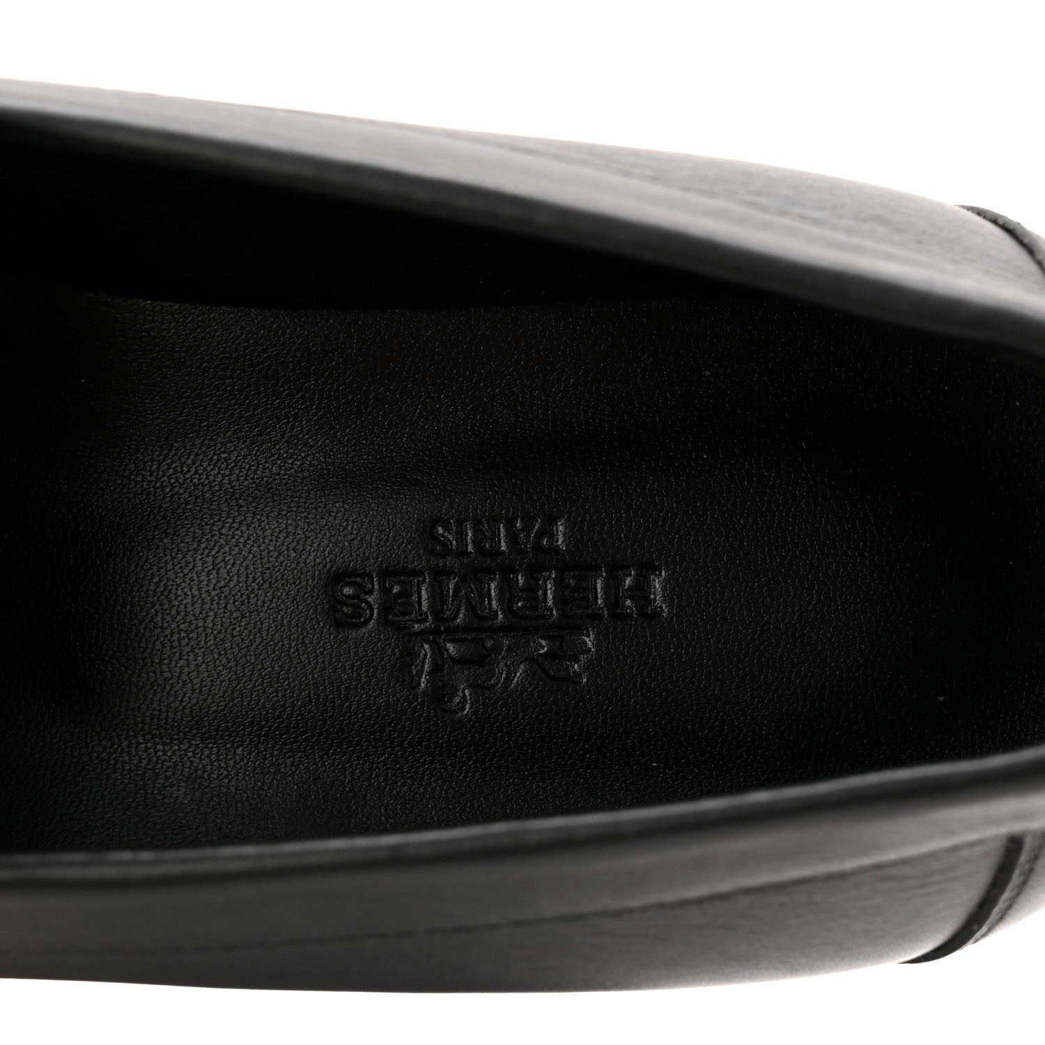 Hermes Calfskin Womens Faubourg Loafers 36 Black 8 of 9