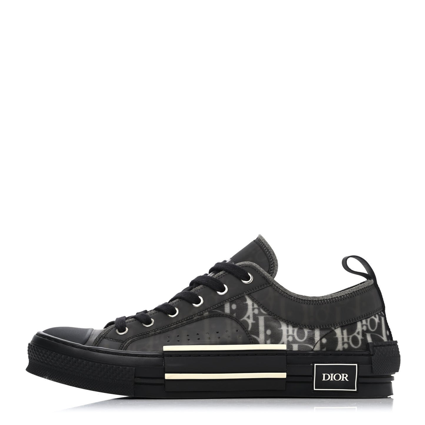 Technical Canvas Oblique Mens B23 Low Top Sneaker 43 Black