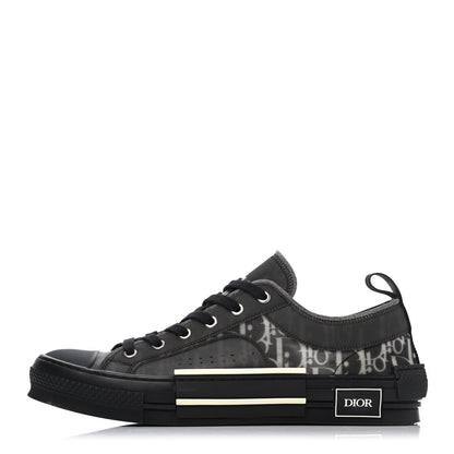 Christian Dior Technical Canvas Oblique Mens B23 Low Top Sneaker 43 Black 1 of 4