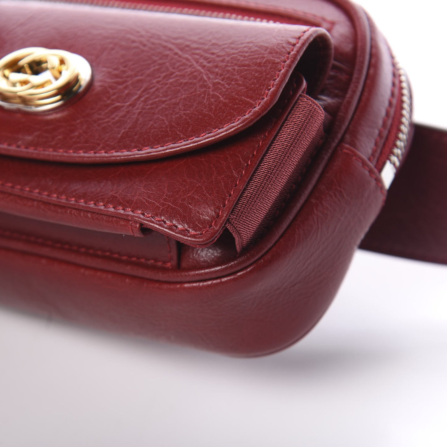 Fluffy Calfskin Mini Morpheus Belt Bag 90 36 Red