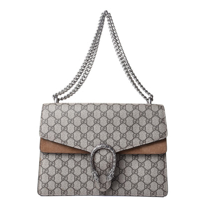 Gucci GG Supreme Monogram Medium Dionysus Shoulder Bag Taupe 1 of 5