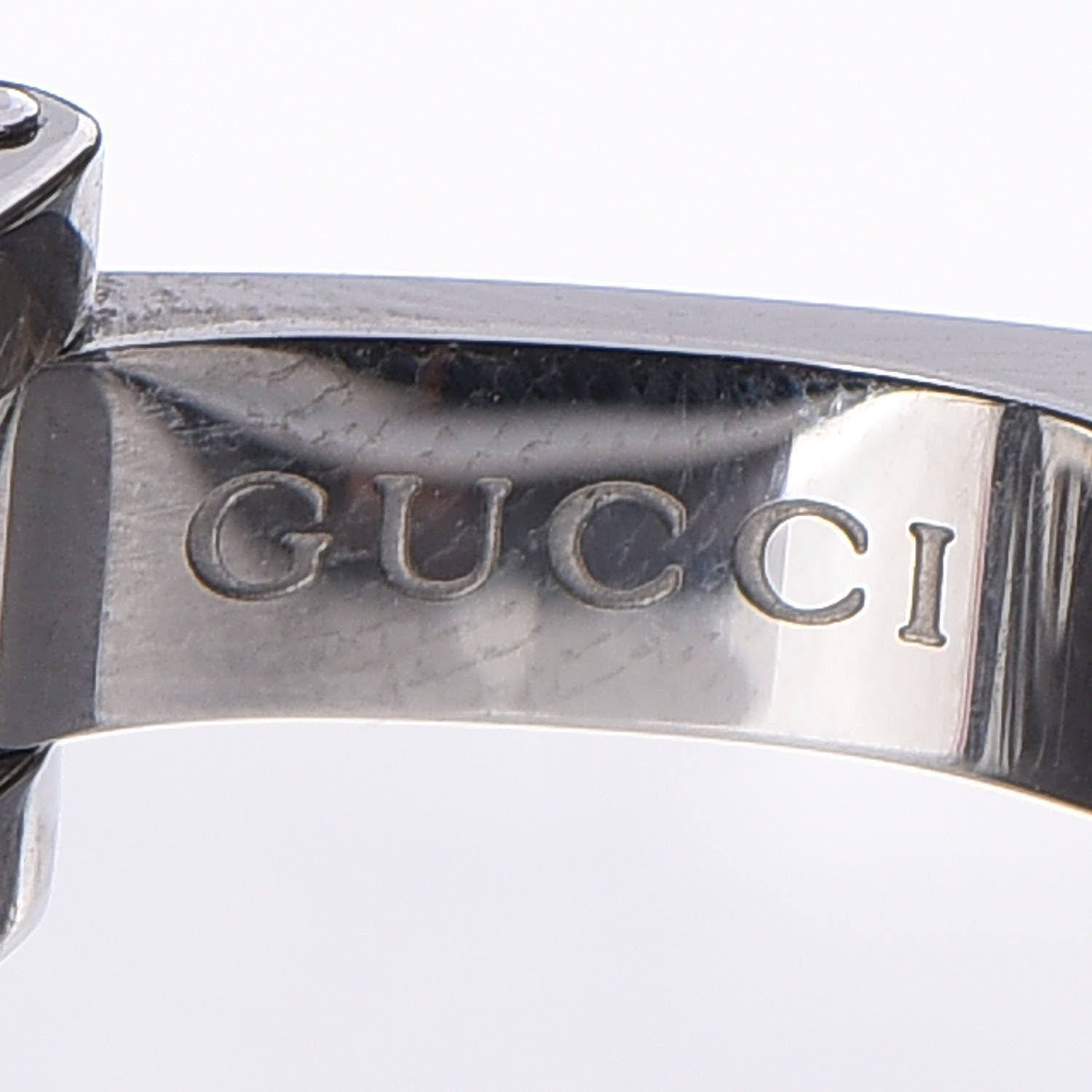Gucci Stainless Steel Diamond Bezel Mother of Pearl 34mm Pantheon Chronograph Quartz Watch 9 of 9