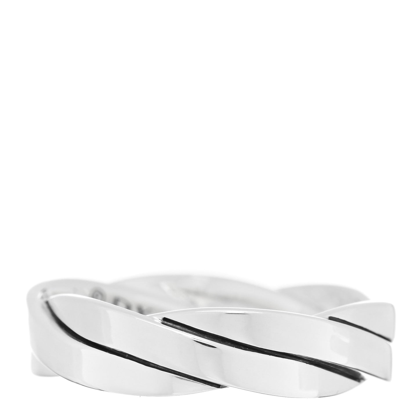 Sterling Silver 6mm DY Helios Band Ring 63 10.25