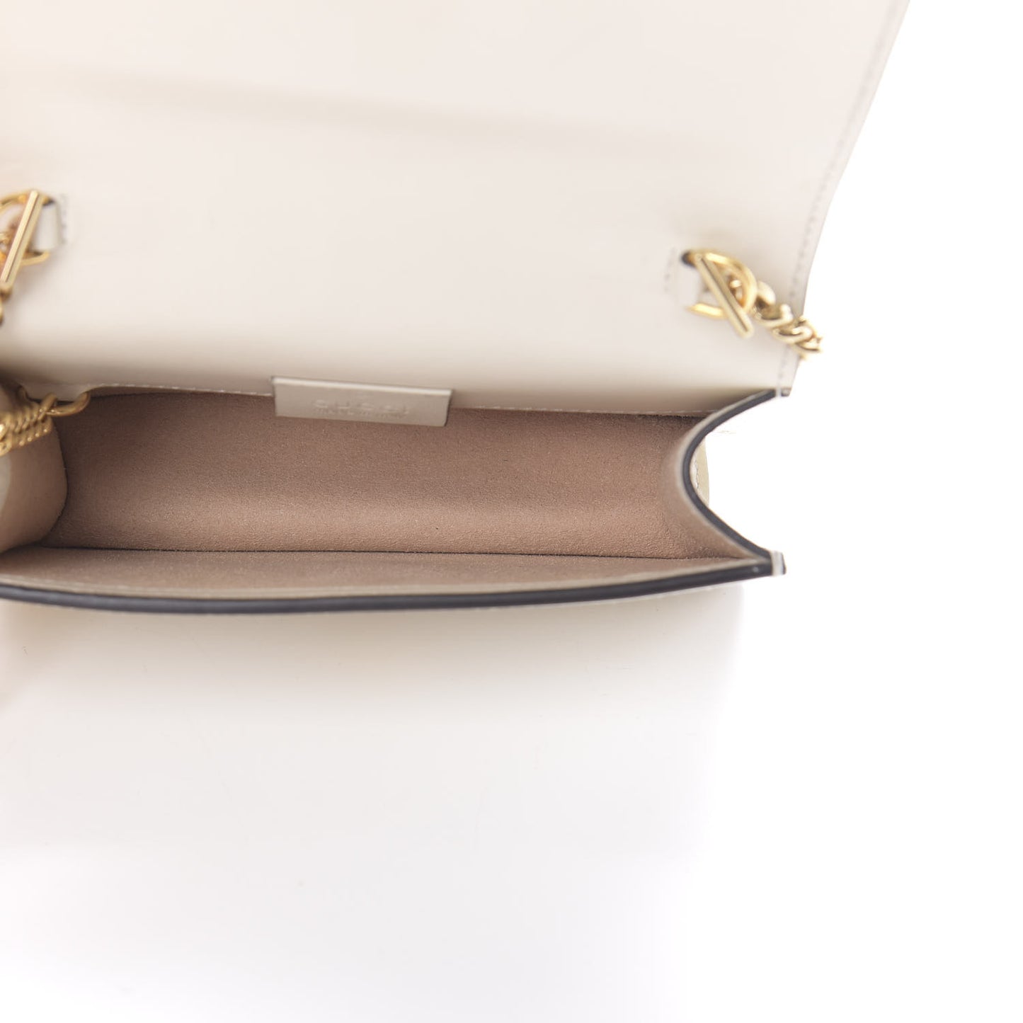 Calfskin Super Mini Sylvie Chain Shoulder Bag White