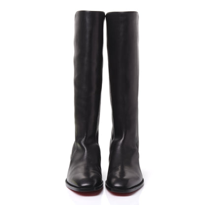 Christian Louboutin Nappa Tagastretch Flat Knee Boots 39 Black 3 of 9