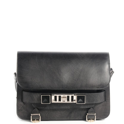 Proenza Schouler Leather PS11 Classic Shoulder Bag Chalkboard Black 1 of 15