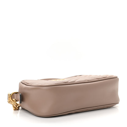 Gucci Calfskin Matelasse Small GG Marmont Chain Shoulder Bag Porcelain Rose 4 of 10