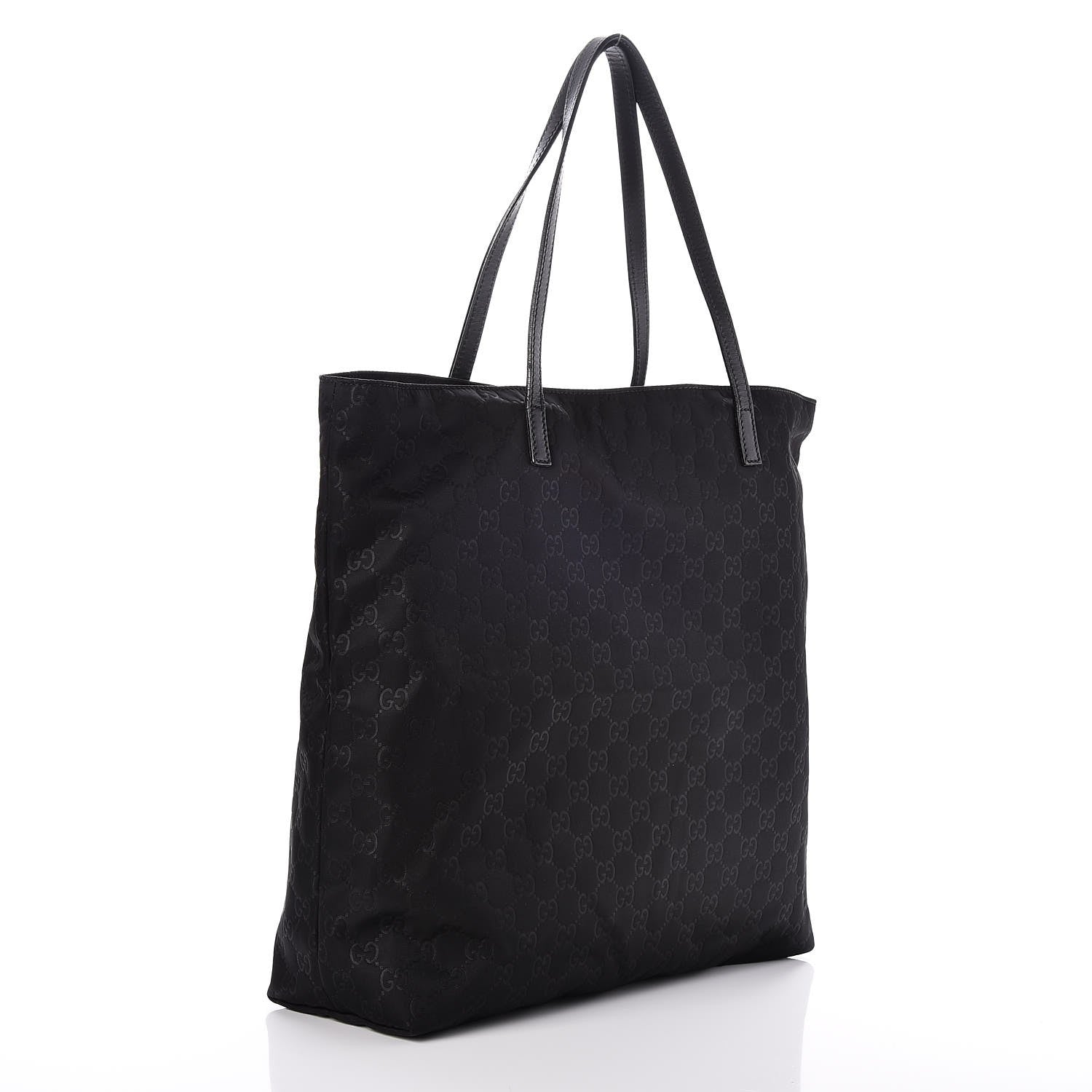 Gucci Nylon Monogram Large Tote Black 3 of 7