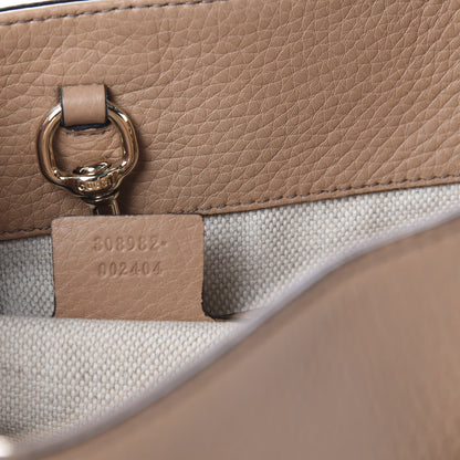Gucci Pebbled Calfskin Medium Soho Chain Shoulder Bag Rose Beige 9 of 11