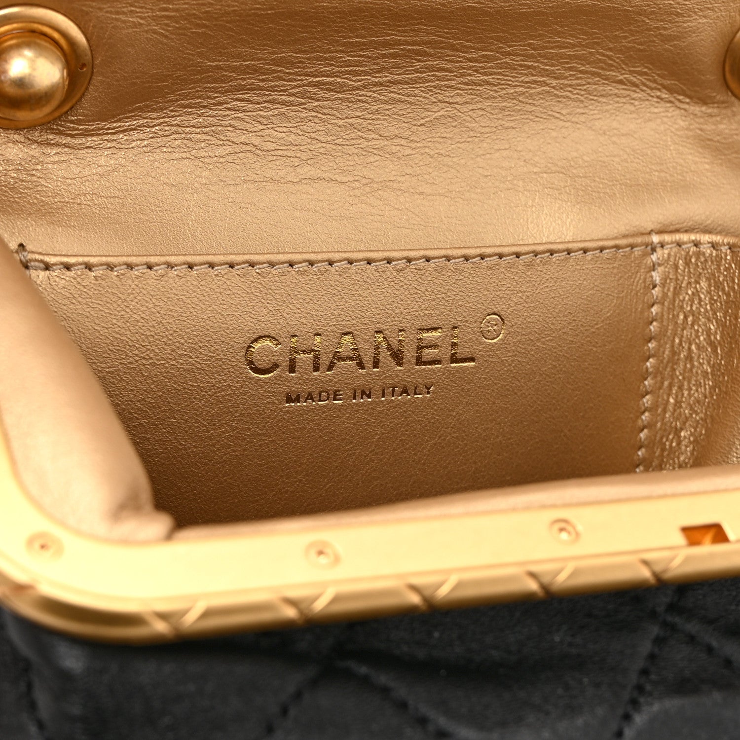 Chanel Lambskin Quilted My Crush Bag Black 6 of 10