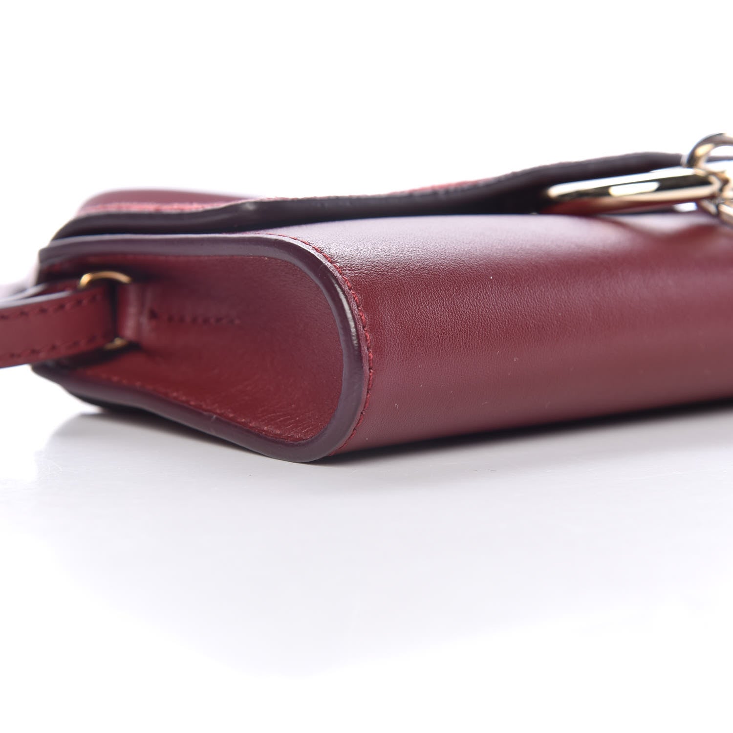 Chloe Suede Calfskin Mini Faye Shoulder Bag Plum Purple 8 of 9