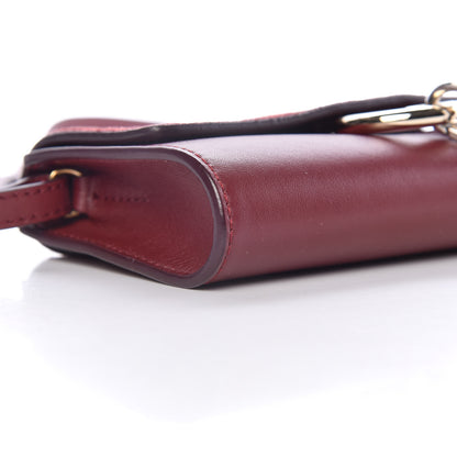 Chloe Suede Calfskin Mini Faye Shoulder Bag Plum Purple 8 of 9