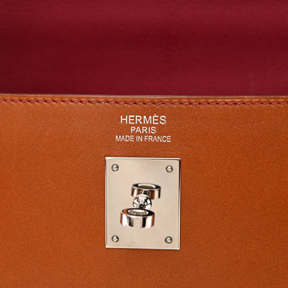 Hermes Tadelakt So Flash Kelly Retourne 35 Fauve Rubis 6 of 11