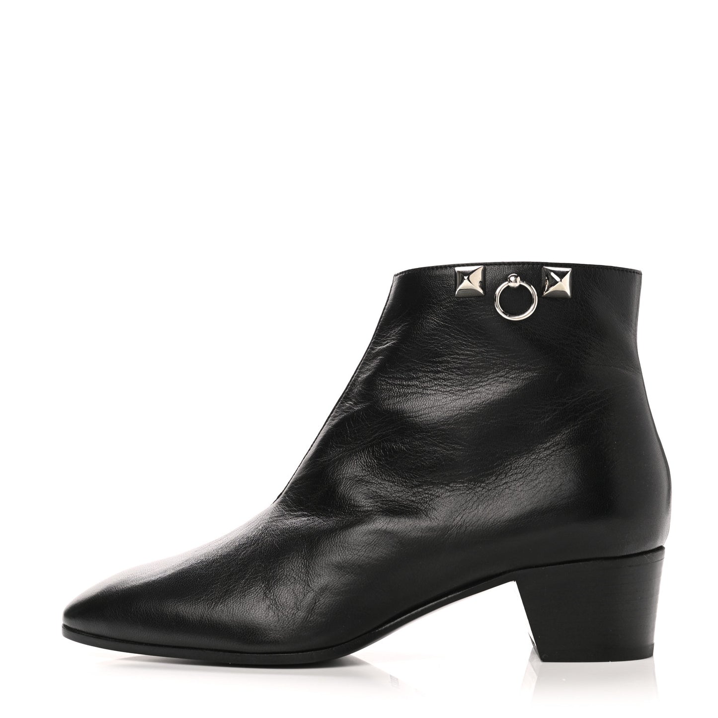 Goatskin Sixtine Ankle Boots 39.5 Black