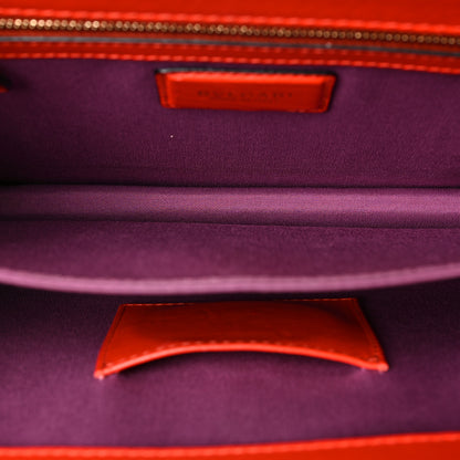 Bulgari Calfskin Large Serpenti Forever Top Handle Red Clay 5 of 8
