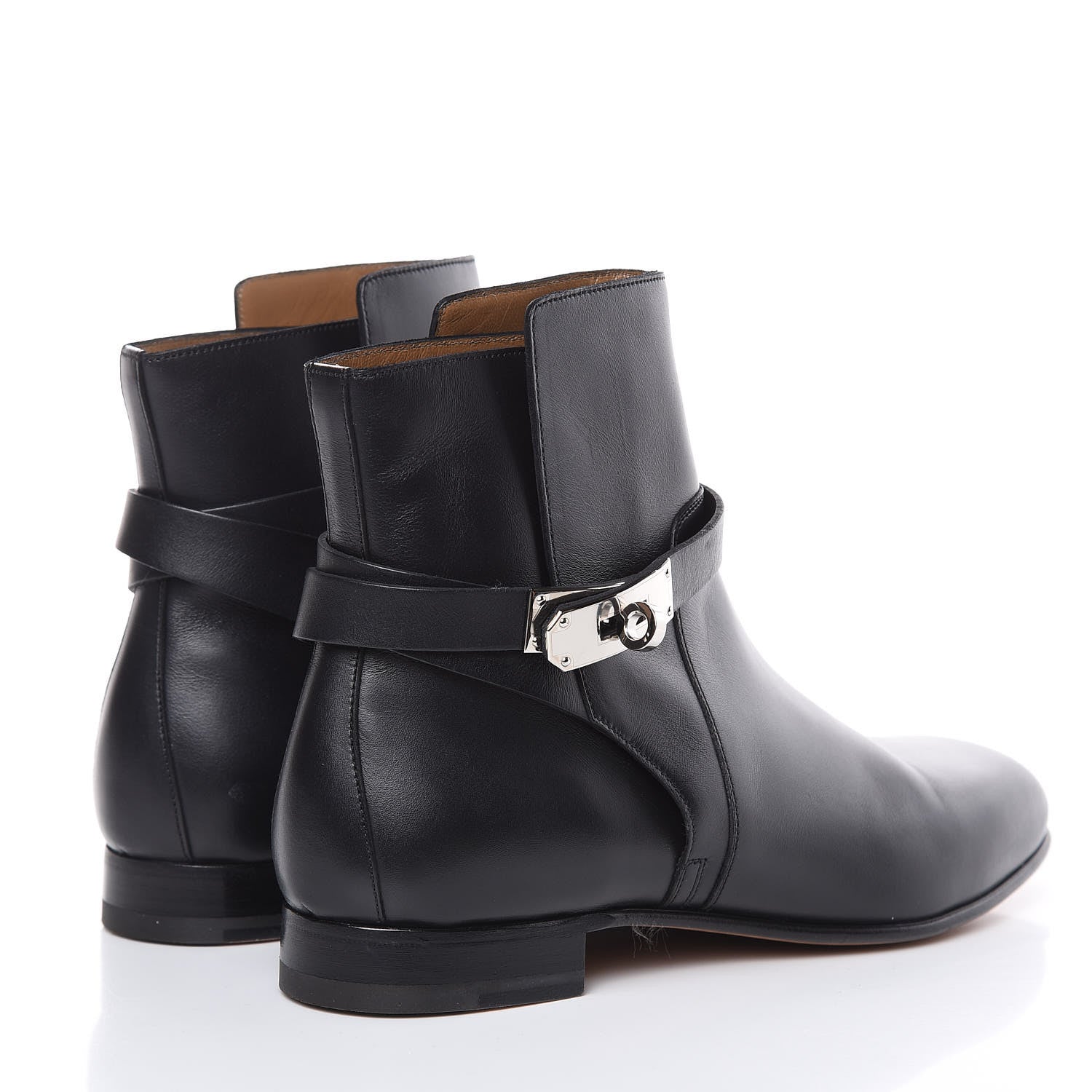 Hermes Calfskin Neo Low Boots 39 Black 4 of 12