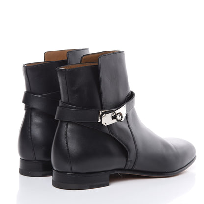 Hermes Calfskin Neo Low Boots 39 Black 4 of 12