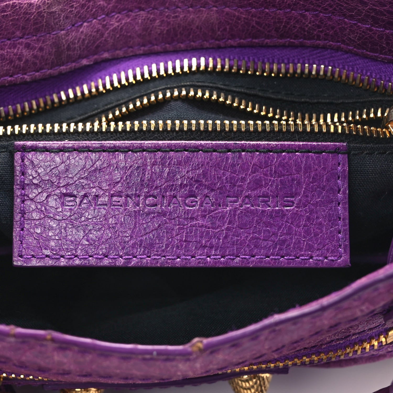 Balenciaga Agneau Giant 12 Gold Hardware Mini City Ultraviolet 6 of 9