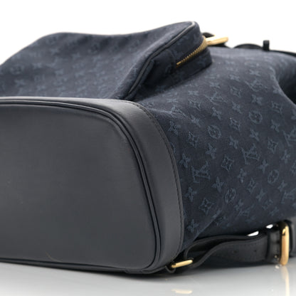 Louis Vuitton Mini Monogram Montsouris GM Backpack Blue 9 of 10