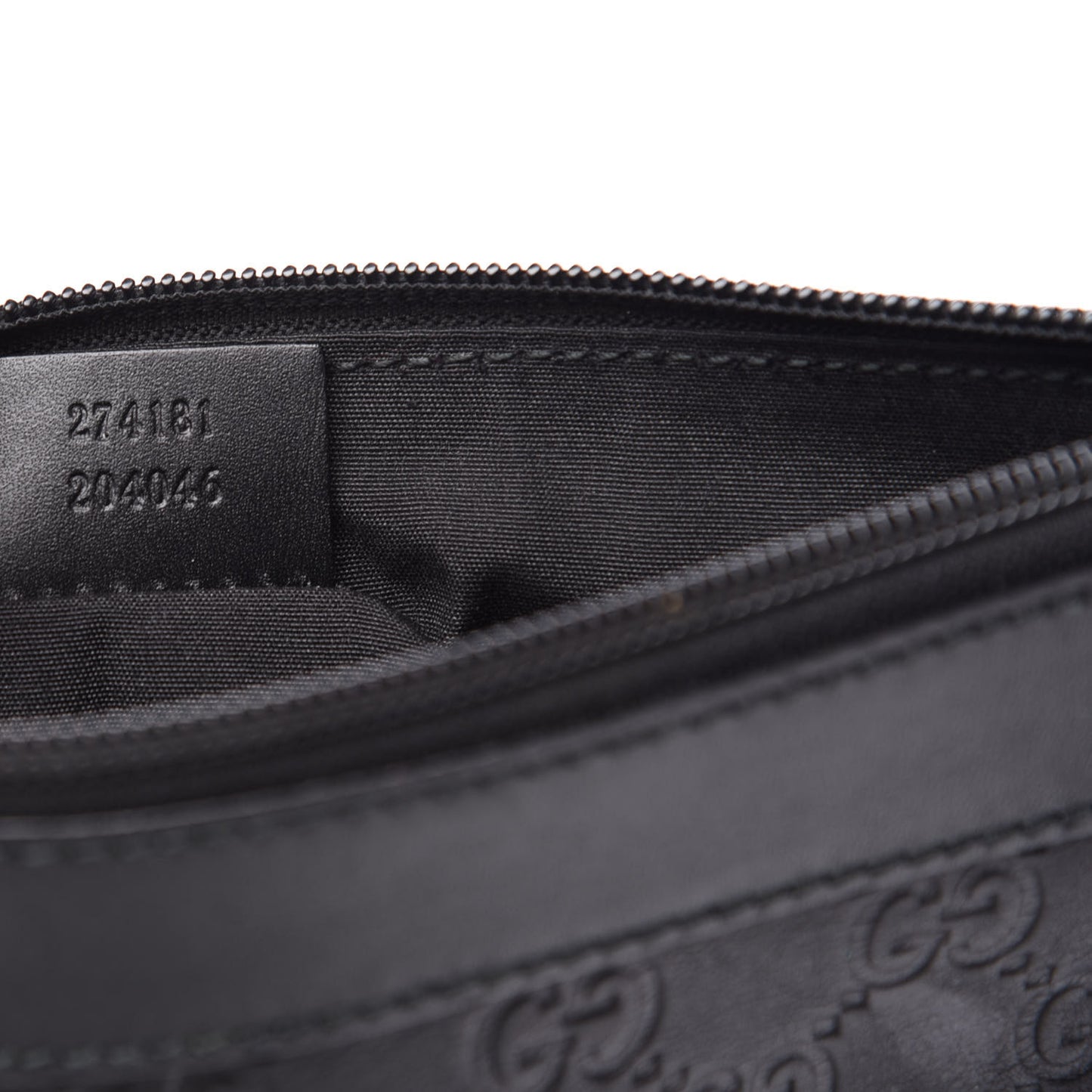 Guccissima Wristlet Black
