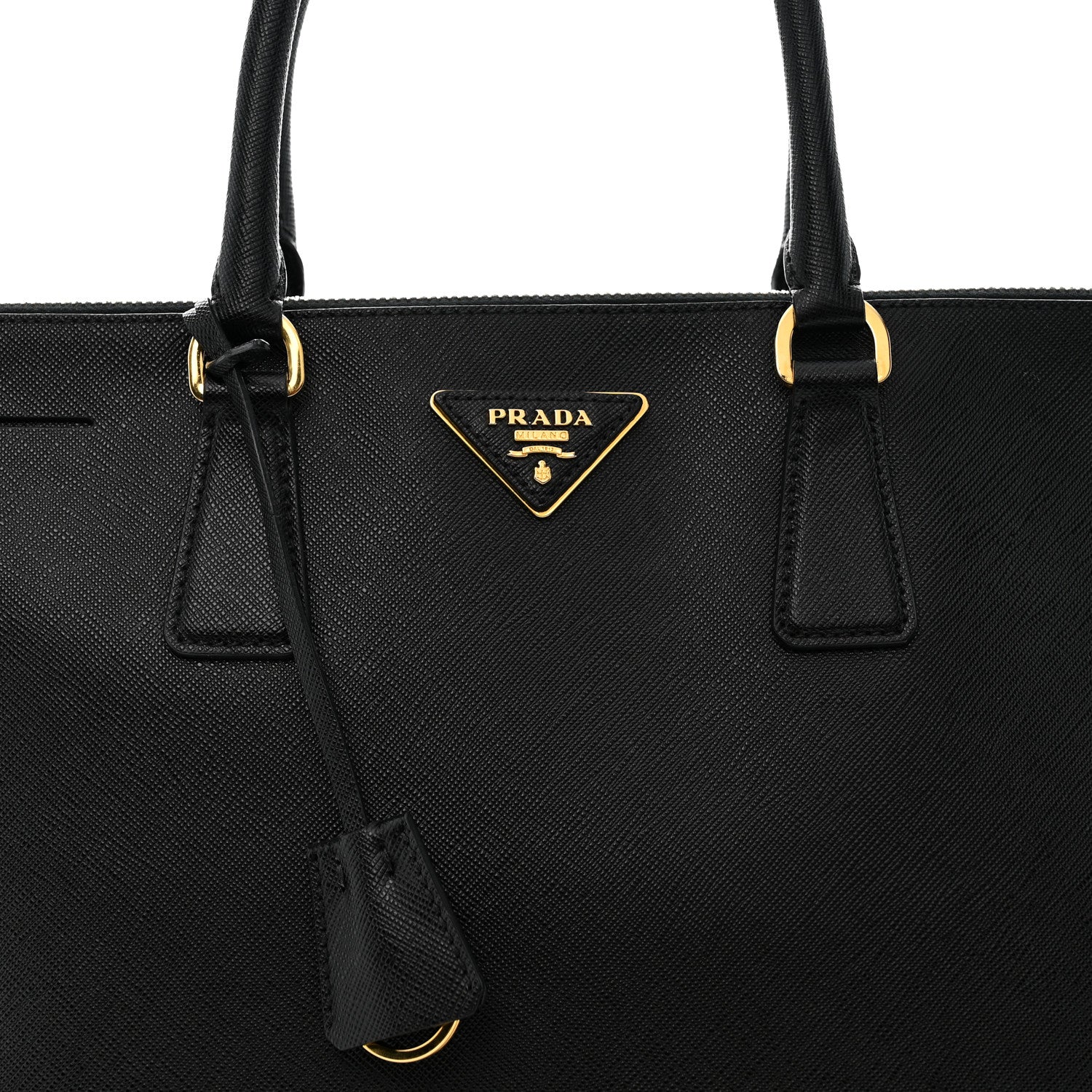 Prada Saffiano Large Galleria Double Zip Tote Black 8 of 14