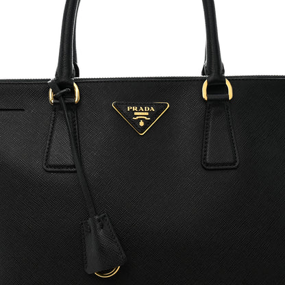 Prada Saffiano Large Galleria Double Zip Tote Black 8 of 14