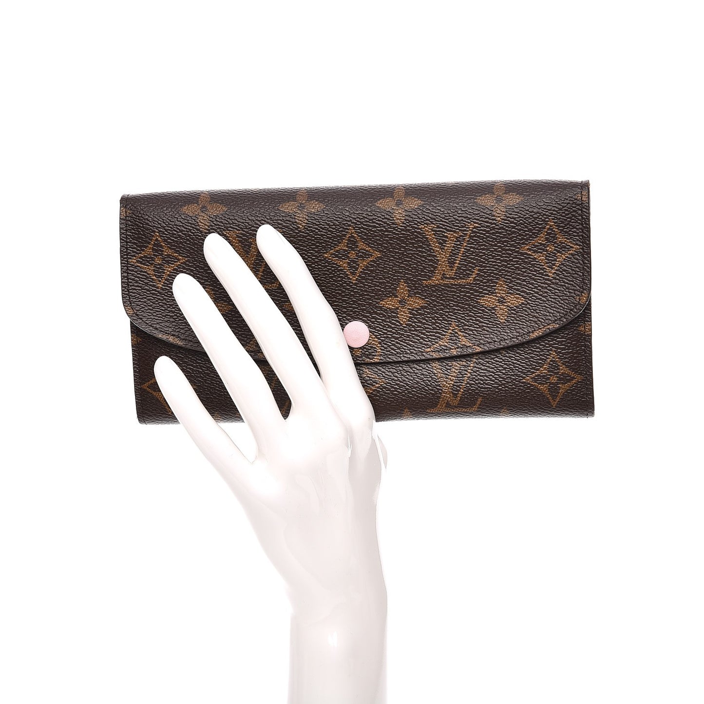 Monogram Emilie Wallet Rose Ballerine