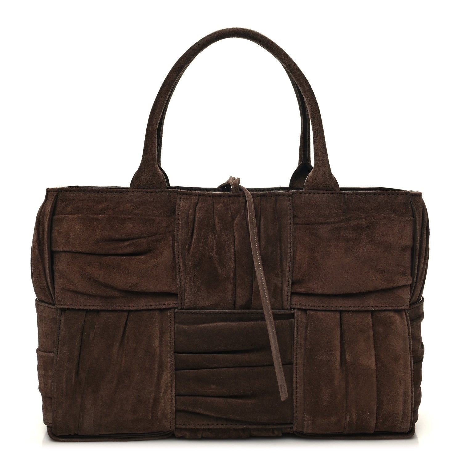 Bottega Veneta Suede Foulard Intrecciato Small Arco Tote Brownie 1 of 11