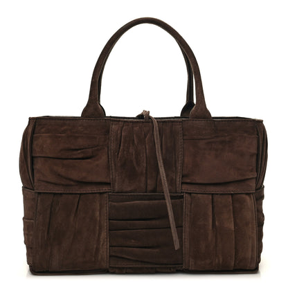 Bottega Veneta Suede Foulard Intrecciato Small Arco Tote Brownie 1 of 11