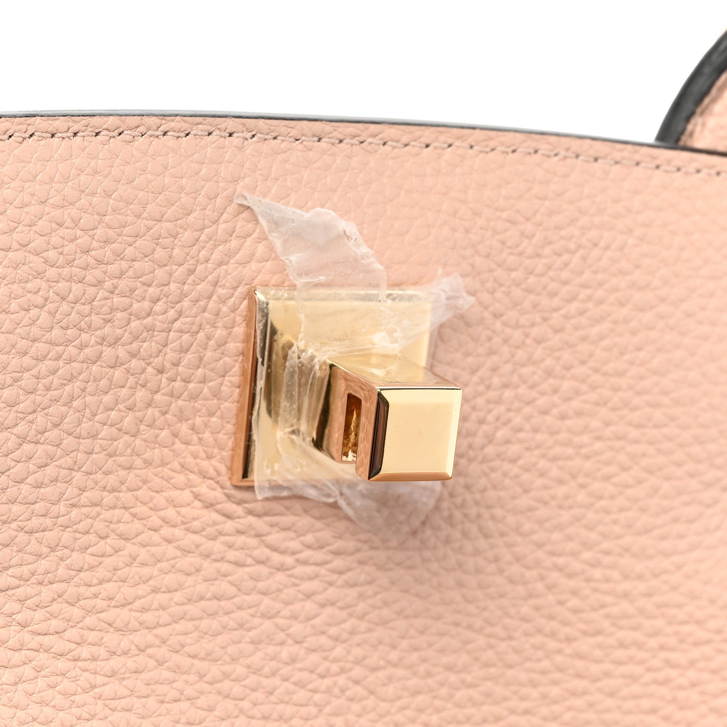 Salvatore Ferragamo Grained Calfskin Medium Studio Top Handle Bag Beige 12 of 12